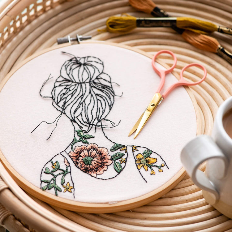 Tattooed people embroidery kits