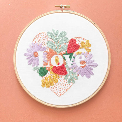 Love Heart Embroidery Craft Kit